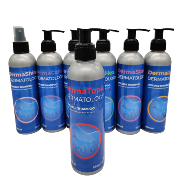 Derma-prescription DermaTopic 200 ML  est un shampooing hypoallergénique, doux avec des propriétés nettoyantes, désinfectantes, apaisantes et reconditionnantes.