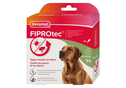 Fiprotec 20-40kg 4 pipetas para perro 