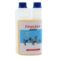 Finecto Finecto+ Solution 500ml – Natural protection for chickens and birds against mites, lice and fleas