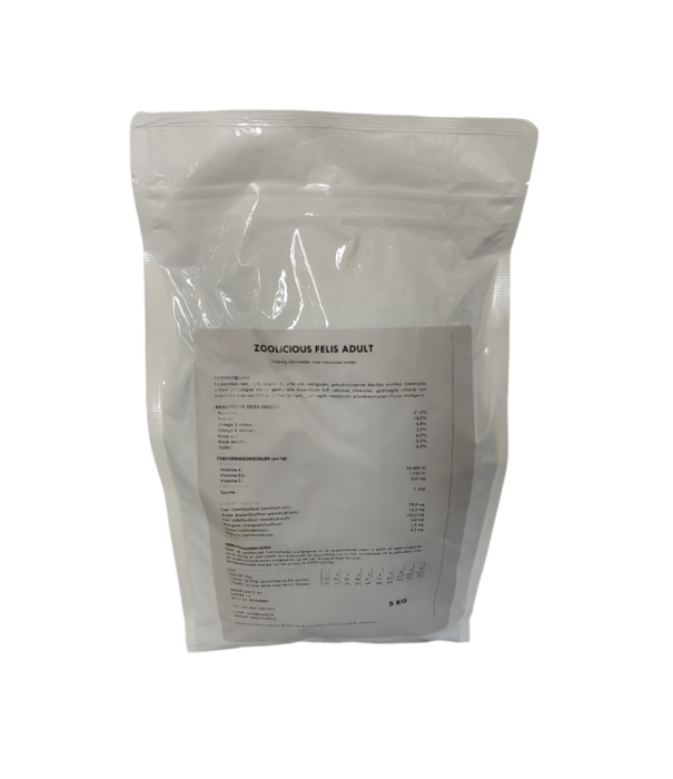 Zoolicious Zoolicious Felis Adult 5 kg oder 15 kg – 31/18 – Alleinfuttermittel für ausgewachsene Katzen