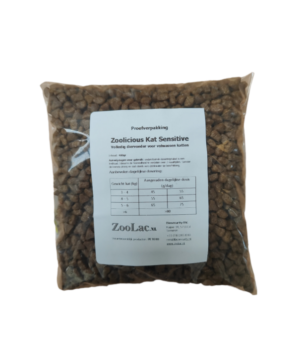 Zoolicious Zoolicious Kat Sensitive 400gr - 33/19 - proefverpakking
