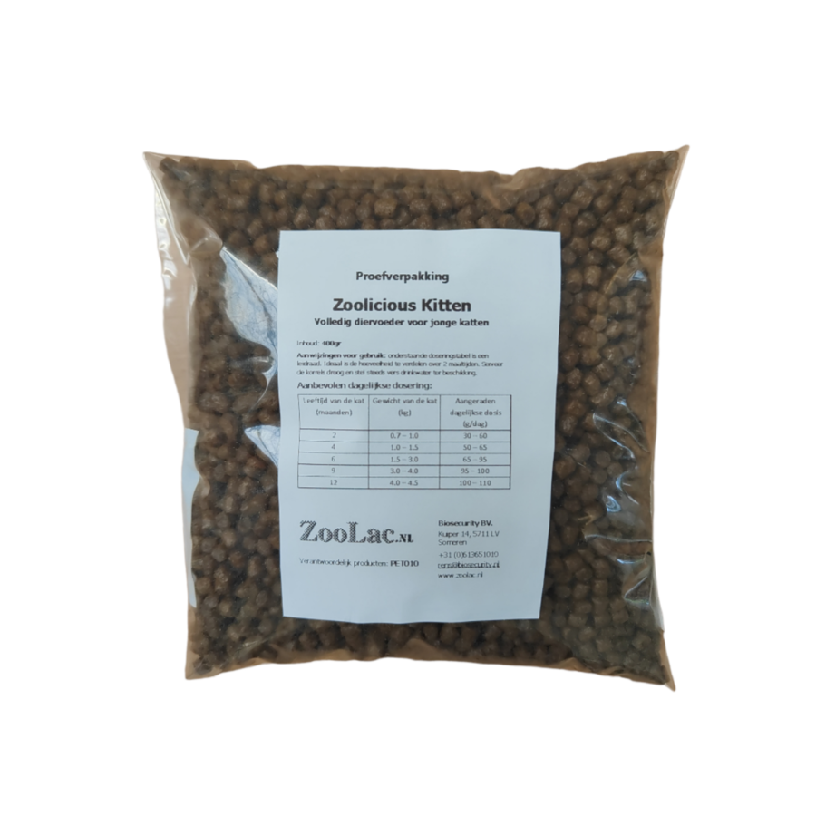 Zoolicious Kitten 400 g – paquete de prueba-1