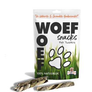 Woef Woef snacks Kabeljau-Twister 150 Gramm