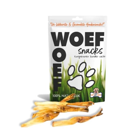 Orejas de conejo sin pelaje 90 gramos 