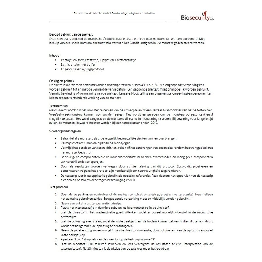 Giardia - test rapide en une étape-5