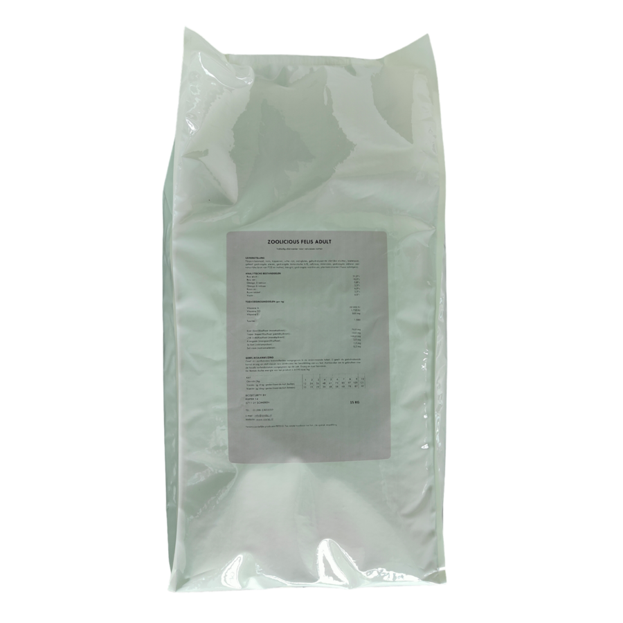 Zoolicious Felis Adult 5 kg o 15 kg – 31/18 – Alimento completo para gatos adultos-2