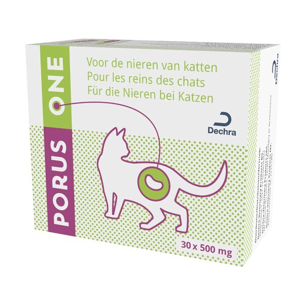 Porus one Porus One - Para el apoyo de la salud renal en gatos 30 x 500 mg