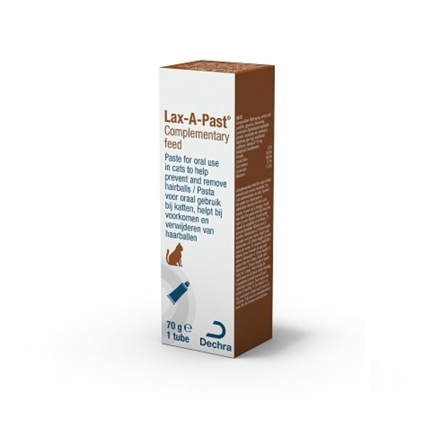 LAX A PAST Lax-A-Past orale pasta bij Spijsverteringsproblemen veroorzaakt door haarballen bij katten