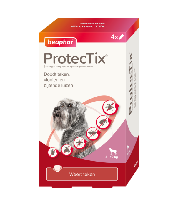 ProtecTix Beaphar ProtecTix Chien 4-10 kg - Spot-On Puces & Tique