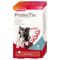 Beaphar ProtecTix® Hund 10-25kg 4 Pipetten - gegen Zecken, Flöhe, beißende Läuse, Sandfliegen, Mücken und Stallfliegen.