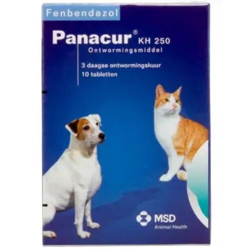 Panacur KH 250mg comprimés vermifuges contre les vers pour chiens et chats 