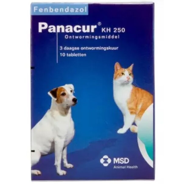 Panacur Panacur KH 250mg Entwurmungstabletten gegen Würmer für Hunde und Katzen