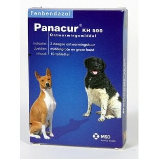 Panacur KH 500 mg Deworming Tablets for Medium and Large Dogs