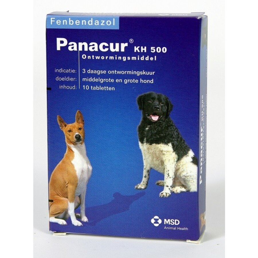 Panacur KH 500mg tabletas para desparacitar contra lombrices para perros medianos y grandes.-1