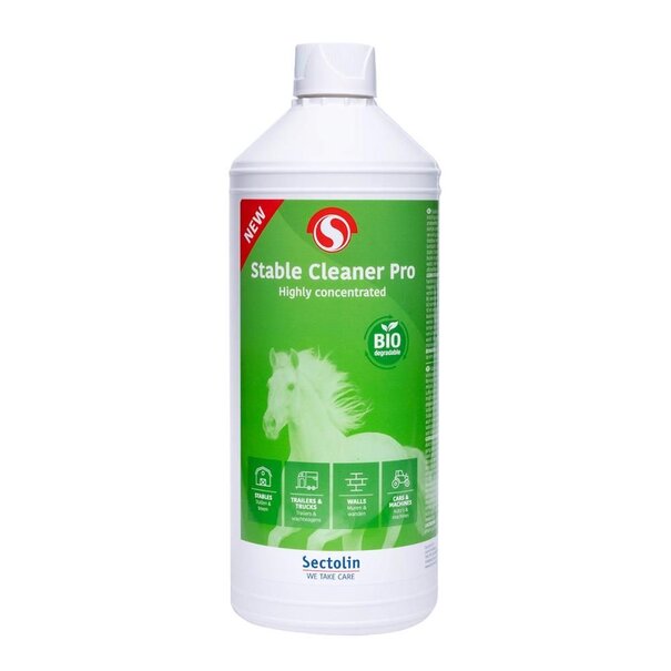 Sectolin Stable Cleaner Pro 1 Liter - kraftvoller Reiniger für die Reinigung von Ställen, Gebäuden und Anhängern.