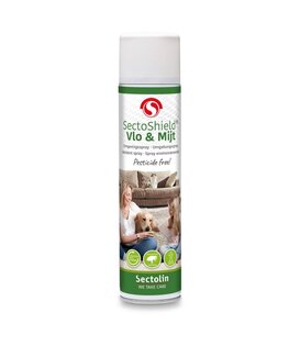 SectoShield Spray Anti-Puces et Anti-Mites pour Environnement Chien & Chat 400 ml
