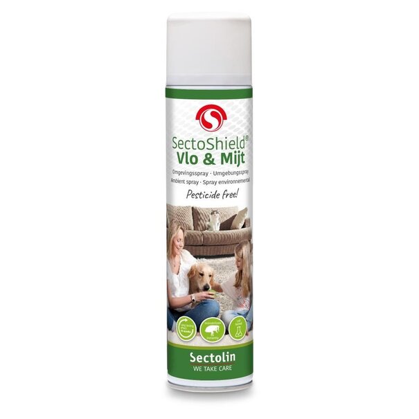 Sectolin SectoShield Vlo- und Milbenschutzspray für Hund & Katze 400 ml - für eine flohfreie Umgebung