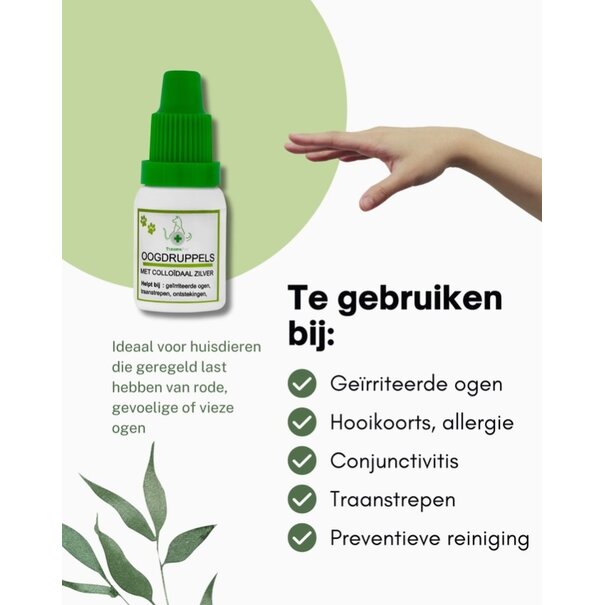 Traumapet TraumaPet Oogdruppels met Colloïdaal Zilver (10 ml) – Verzorging voor Gezonde, Stralende Ogen van jouw Huisdier