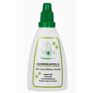 Gouttes pour les oreilles TraumaPet (50 ml) avec argent colloïdal pour animaux