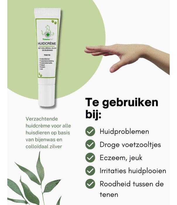 Traumapet TraumaPet Huidcrème voor een effectieve verlichting bij huidproblemen (15 ml)
