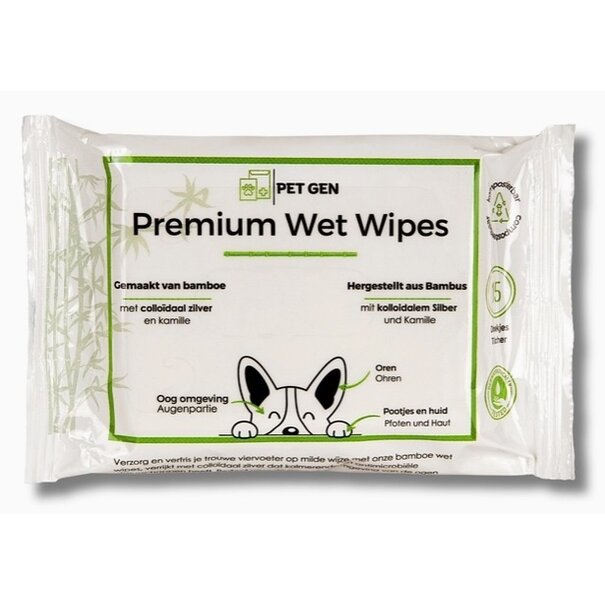 Traumapet Toallitas Premium (15 piezas) - Toallitas con Plata Coloidal