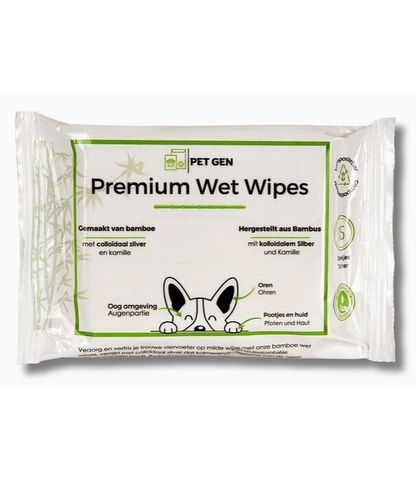 Traumapet Premium Wet Wipes (15 pcs) - Wet Wipes with Colloidal Silver - TraumaPet