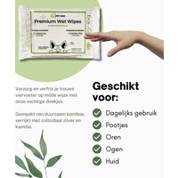 thumb-Premium Feuchttücher (15 St.) - Feuchttücher mit kolloidalem Silber - TraumaPet-2