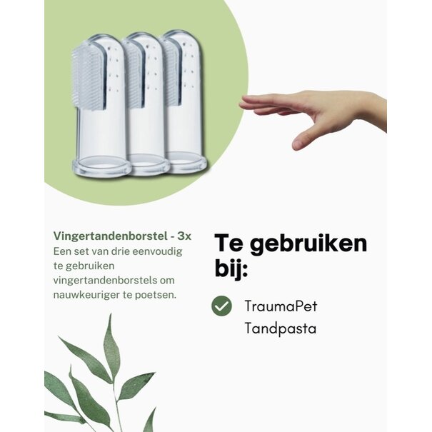 Traumapet TraumaPet Vinger Tandenborstel - 3 stuks