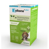 Zylkene Plus 225 mg – Soutien Apaisant pour Chiens Moyens (10-30 kg) – 30 Gélules