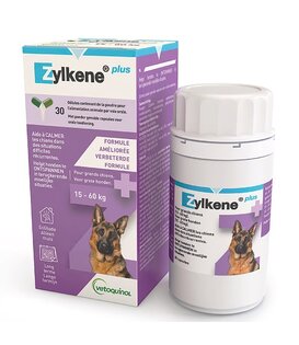 Zylkene Plus 450 mg – Natuurlijk Supplement voor Grote Honden (15–60 kg) – 30 Capsules