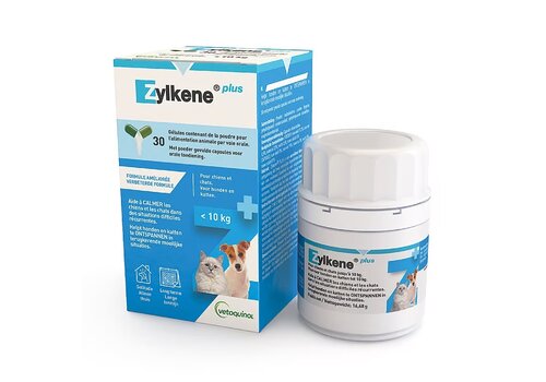 Zylkene Plus 75 mg – kleine Hunde und Katzen (bis 10 kg) – 30 Kapseln 