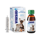 Viusid Pets 150ml & 15x30ml – Ondersteunt immuunsysteem en leverfunctie bij honden, katten en kleine huisdieren met antioxidanten, glucosamine en vitamine B12. Eenvoudig te doseren.