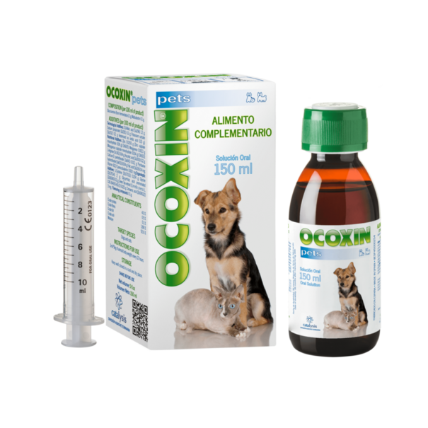 Oxocin Ocoxin Pets 150ml – Natürliches Ergänzungsfuttermittel mit Antioxidantien zur Unterstützung von Erholung, Widerstandskraft und Vitalität bei Hunden und Katzen