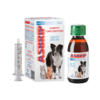 ASBRIP Asbrip Pets 150ml & 15x30ml – Natürliches Ergänzungsfuttermittel zur Unterstützung der Atemwege und freien Atmung bei Hunden, Katzen und Kleintieren mit Eukalyptus, Menthol und Vitamin C