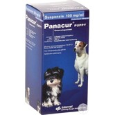 Panacur Puppy Suspension 100 ml - Traitement des vers ronds gastro-intestinaux, des ténias et des vers pulmonaires chez les chiens et chiots