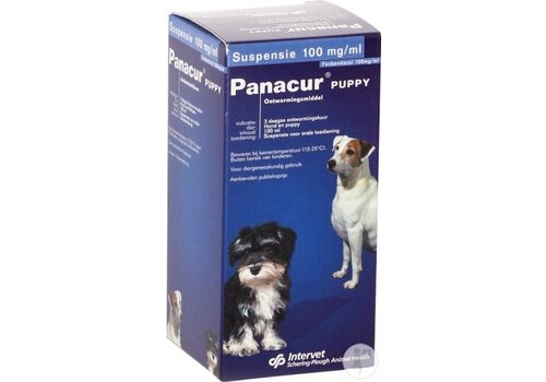 Panacur Puppy | 100 ml para el tratamiento de los gusanos redondos gastrointestinales en perros y cachorros. 