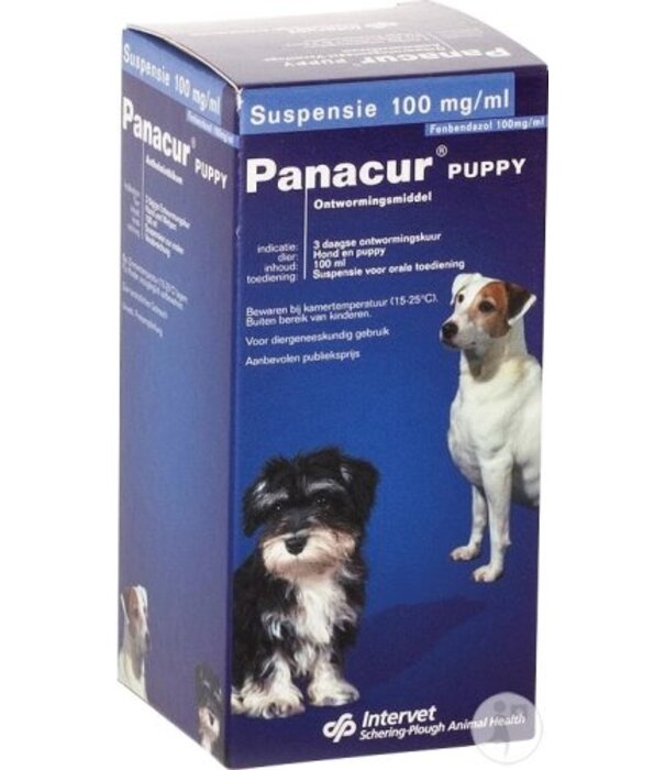 Panacur Panacur Puppy Suspension 100 ml - Treatment for Gastrointestinal Roundworms, Tapeworms, and Lungworms in Dogs and Puppies