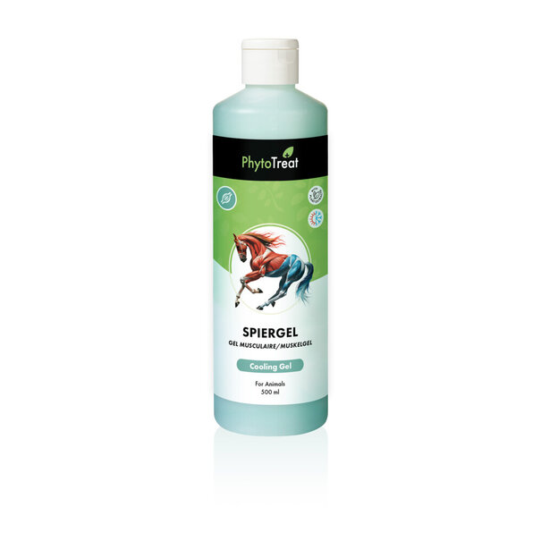 PhytoTreat PhytoTreat Gel Musculaire pour Animaux 500ml - Gel Naturel pour les Muscles, les Articulations et la Récupération Après Effort, Soutient la Souplesse et Réduit la Raideur chez les Chevaux, Poneys et Animaux de Compagnie