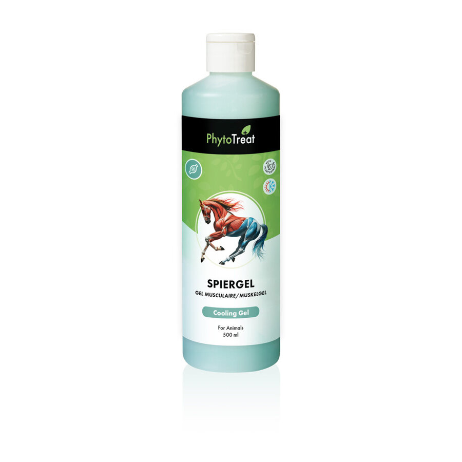 PhytoTreat Gel Muscular para Animales 500ml - Gel Natural para Músculos, Articulaciones y Recuperación Después del Esfuerzo, Apoya la Flexibilidad y Reduce la Rigidez en Caballos, Ponis y Mascotas-1