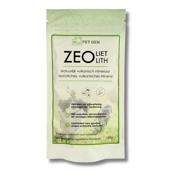 Zeoliet Pet-Gen Zeoliet – 100% Natuurlijk Supplement voor een Gezonde Spijsvertering bij Huisdieren