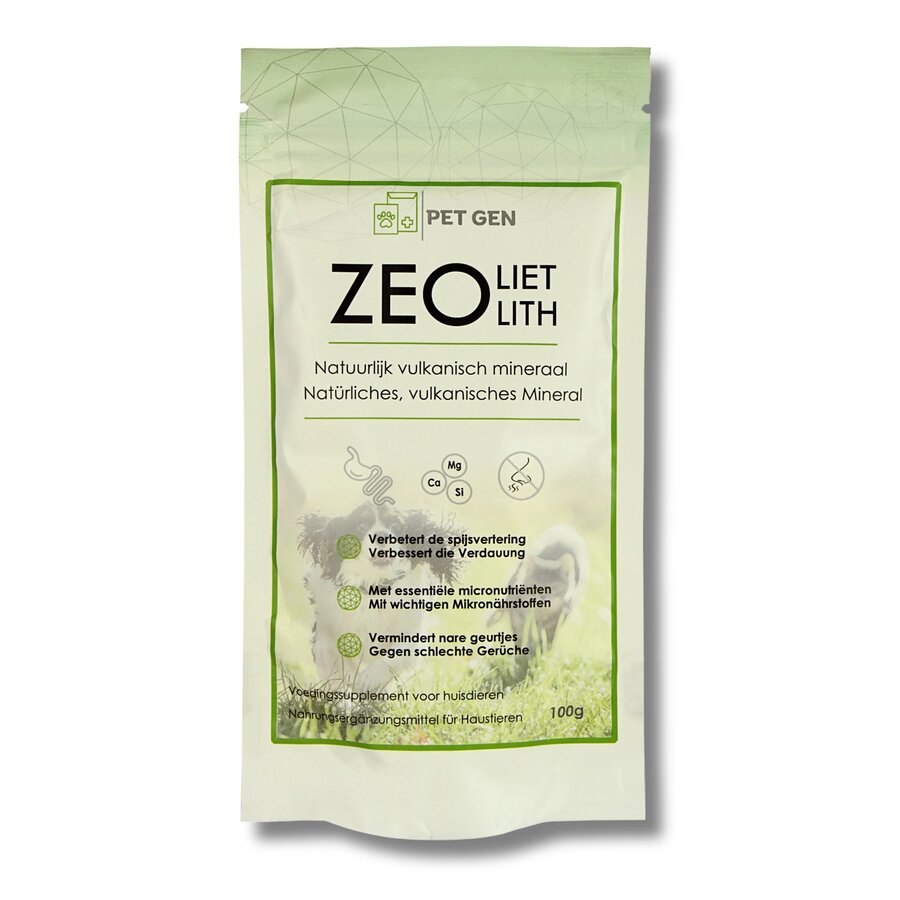 Pet-Gen Zéolithe – Complément 100 % naturel pour une digestion saine chez les animaux de compagnie-1