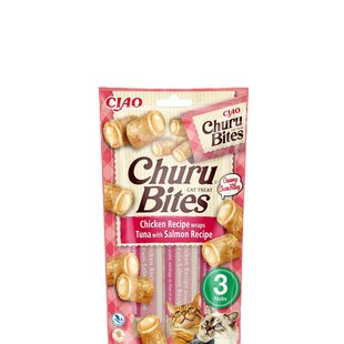 Ciao Churu Katten Snacks Kip, Tonijn en Zalm Bites 3x10g