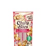 Ciao Churu Katten Snacks Kip, Tonijn en Zalm Bites 3x10g - Kattenverwennerij met een romige verrassing