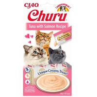 Inaba CIAO Churu Cat Tonijn met Zalm – De Perfecte Snack voor Jouw Kat