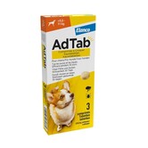 AdTab Perro 5,5–11 kg – 3 Comprimidos masticables sabrosos contra pulgas y garrapatas – 1 Mes de protección por comprimido