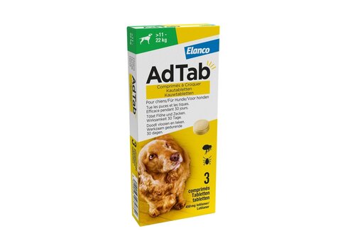 AdTab Dog 11–22 kg – Chewable Tablets | Fleas and Ticks 