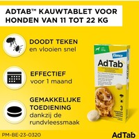 thumb-AdTab Kauwtablet Hond 11–22 kg – 450MG - 30 Dagen Bescherming tegen Vlooien en Teken met Lotilaner-2