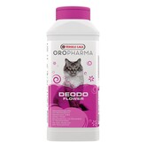 Oropharma Deodo Kattenbak Ontgeurder met Frisse Bloemengeur – Neutraliseert Geurtjes, Verlengde Werking Kattenbakvulling – 750g Strooi Poeder