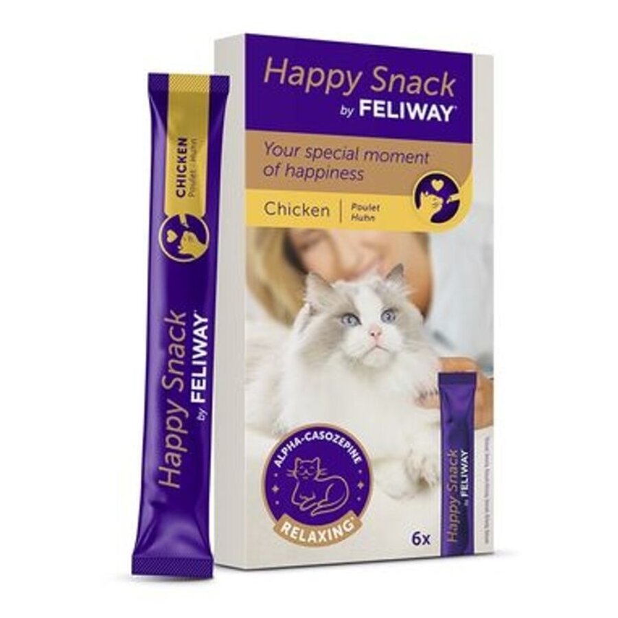Feliway Happy Snack Poulet – Friandise calmante à lécher pour chats en situation de stress-2