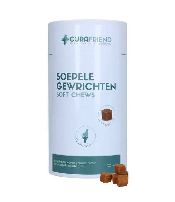 Curafriend CuraFriend Soepele Gewrichten Soft Chews  60 of 120 stuks – Zachte ondersteuning voor gewrichten bij honden